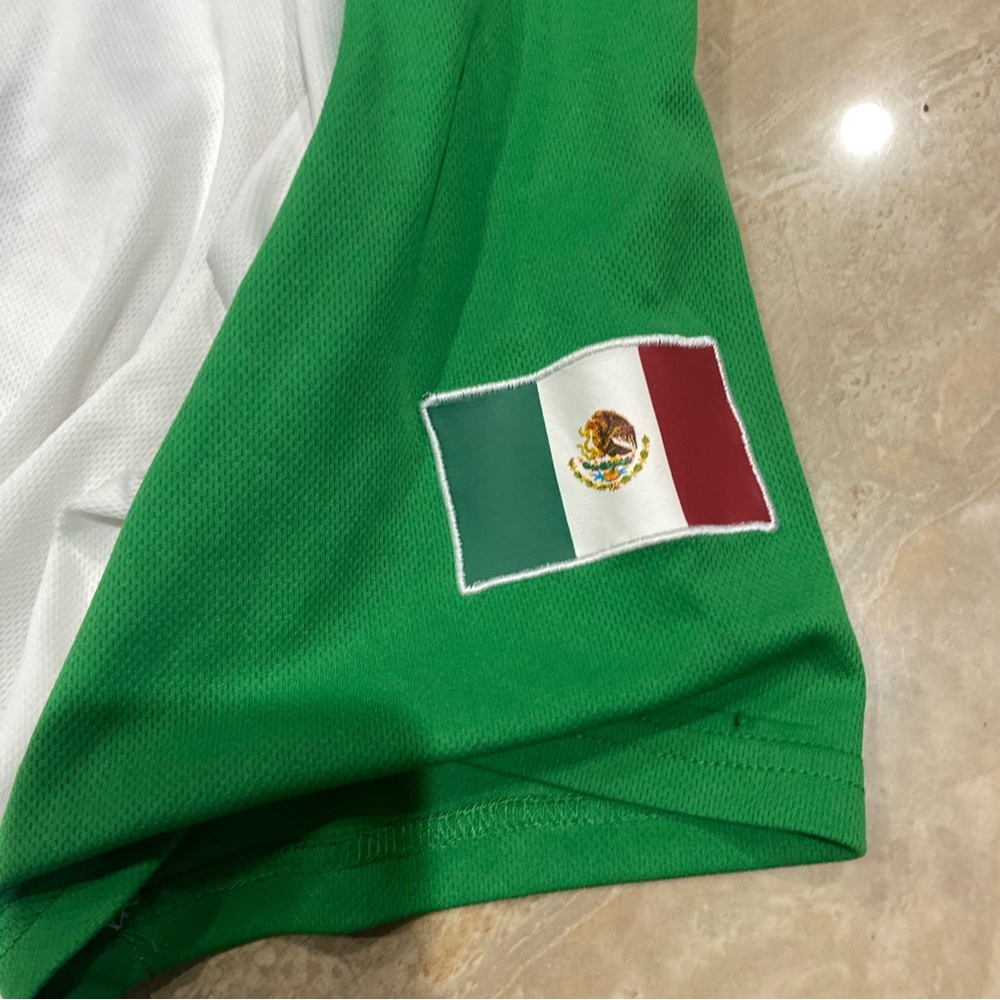 Dodgers 2019 SGA Mexican Heritage Month Green and Red Baseball Jersey Sz M - Picture 6 of 7
